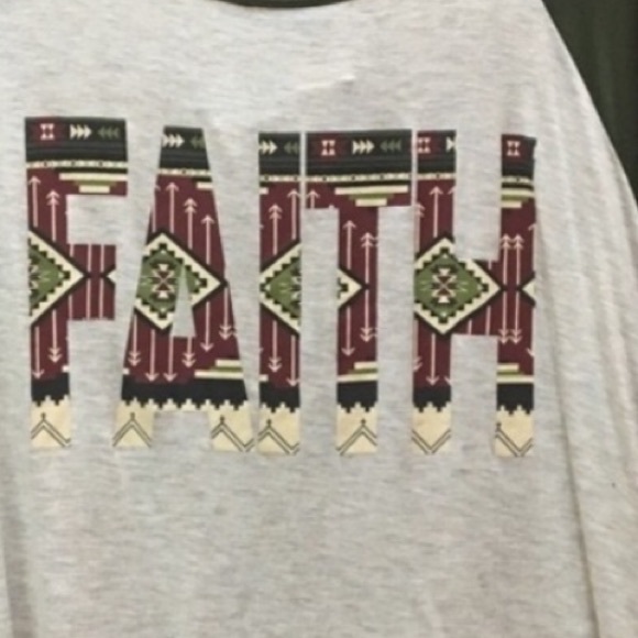•NEW•L-1X•FAITH SOFT VINTAGE TEE FEEL BASEBALL TOP•NWT - Picture 1 of 7
